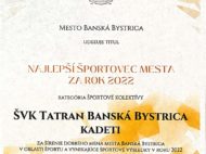 Vyhlásenie najúspešnejších športovcov Mesta Banská Bystrica za rok 2022